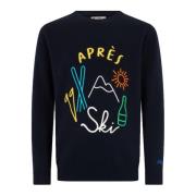 Blauwe Crew Neck Sweater Heron MC2 Saint Barth , Blue , Heren