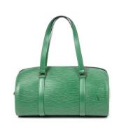 Pre-owned Leather shoulder-bags Louis Vuitton Vintage , Green , Dames