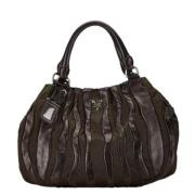 Pre-owned Nylon prada-bags Prada Vintage , Brown , Dames