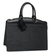 Pre-owned Leather handbags Louis Vuitton Vintage , Black , Dames