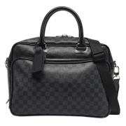 Pre-owned Leather briefcases Louis Vuitton Vintage , Black , Dames