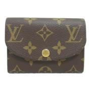 Pre-owned Coated canvas wallets Louis Vuitton Vintage , Brown , Dames