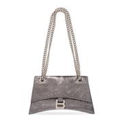 ‘Crush Small’ schoudertas Balenciaga , Gray , Dames