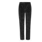 Fluwelen Rechte Pijp Broek Circolo 1901 , Black , Dames