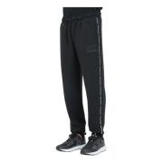 Zwarte sportieve broek met zijstreep Emporio Armani EA7 , Black , Here...