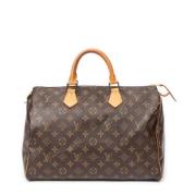 Pre-owned Coated canvas handbags Louis Vuitton Vintage , Brown , Dames