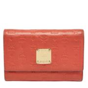 Pre-owned Leather wallets MCM Pre-owned , Red , Dames