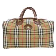 Pre-owned Canvas travel-bags Burberry Vintage , Beige , Dames