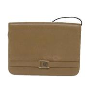 Pre-owned Leather dior-bags Dior Vintage , Beige , Dames