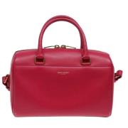 Pre-owned Leather handbags Yves Saint Laurent Vintage , Red , Dames