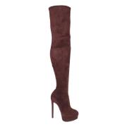 Bruine Enkellaarzen Flora Jolly Stijl Casadei , Brown , Dames