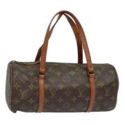 Pre-owned Canvas handbags Louis Vuitton Vintage , Brown , Dames