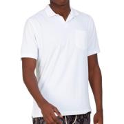 Veelzijdig Jersey Polo Shirt voor Mannen MC2 Saint Barth , White , Her...