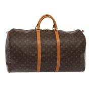 Pre-owned Canvas handbags Louis Vuitton Vintage , Brown , Dames