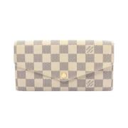 Pre-owned Fabric wallets Louis Vuitton Vintage , White , Dames