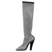 Pre-owned Mesh boots Yves Saint Laurent Vintage , Black , Dames