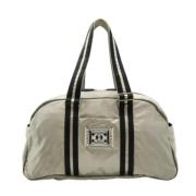 Pre-owned Fabric travel-bags Chanel Vintage , Gray , Unisex