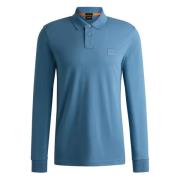 Casual Logo Polo Shirt Hugo Boss , Blue , Heren