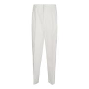 Witte Katoenen Broek Stijlvolle Moderne Man Brunello Cucinelli , White...