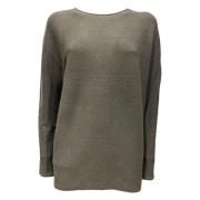 Ei-vormige Pullover met Gerolde Halslijn Drykorn , Brown , Dames