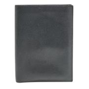 Pre-owned Leather wallets Hermès Vintage , Black , Heren