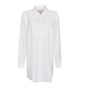 Optic White Shirt Klassieke Stijl Maison Margiela , White , Dames