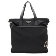 Pre-owned Fabric totes Prada Vintage , Black , Dames