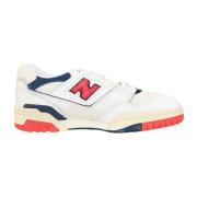 Witte 550 Sneakers Rood Blauw New Balance , Multicolor , Heren