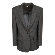 Grijze Blazer voor Vrouwen Aw24 Stella McCartney , Gray , Dames