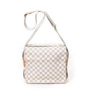 Pre-owned Coated canvas shoulder-bags Louis Vuitton Vintage , White , ...