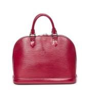 Pre-owned Leather handbags Louis Vuitton Vintage , Red , Dames