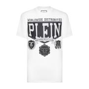 Heren Casual T-Shirt Philipp Plein , White , Heren