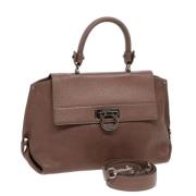 Pre-owned Leather handbags Salvatore Ferragamo Pre-owned , Brown , Dam...