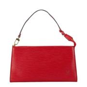 Pre-owned Leather louis-vuitton-bags Louis Vuitton Vintage , Red , Dam...