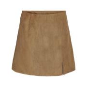 Penny Suede PU ROK Partridge Bruin Noisy May , Brown , Dames