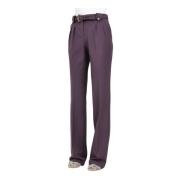 Paarse Elegante Barok Riem Broek Versace Jeans Couture , Purple , Dame...