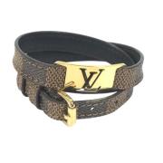 Pre-owned Fabric bracelets Louis Vuitton Vintage , Brown , Heren