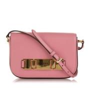 Pre-owned Leather shoulder-bags Prada Vintage , Pink , Dames