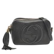 Pre-owned Leather gucci-bags Gucci Vintage , Black , Dames