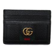 Pre-owned Leather wallets Gucci Vintage , Black , Dames