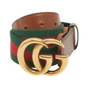 Pre-owned Canvas belts Gucci Vintage , Brown , Heren