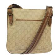 Pre-owned Canvas gucci-bags Gucci Vintage , Beige , Dames