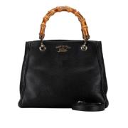 Pre-owned Leather gucci-bags Gucci Vintage , Black , Dames