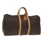 Pre-owned Canvas handbags Louis Vuitton Vintage , Brown , Dames