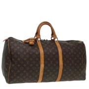 Pre-owned Canvas handbags Louis Vuitton Vintage , Brown , Dames