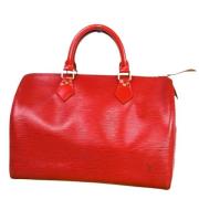 Pre-owned Leather louis-vuitton-bags Louis Vuitton Vintage , Red , Dam...