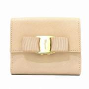 Pre-owned Leather wallets Salvatore Ferragamo Pre-owned , Beige , Dame...