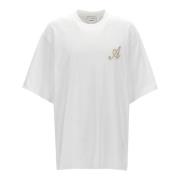 Witte Katoenen Logoshirt Axel Arigato , White , Heren