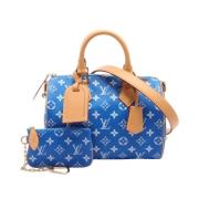 Pre-owned Canvas louis-vuitton-bags Louis Vuitton Vintage , Blue , Dam...