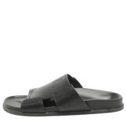 Pre-owned Leather sandals Valentino Vintage , Black , Heren